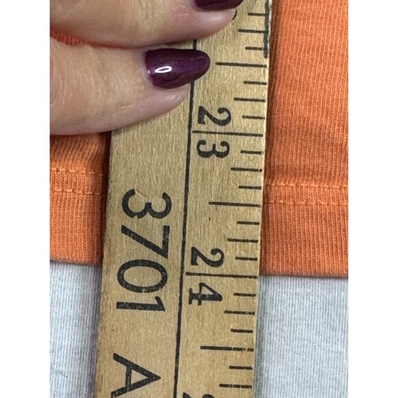 Life Is Good Womens Orange Graphic T-Shirt Floral Print Size L Relaxed Fit - Picture 8 of 10